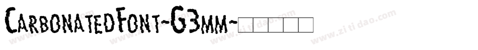 CarbonatedFont-G3mm字体转换