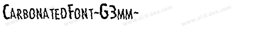 CarbonatedFont-G3mm字体转换