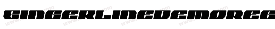 GingerlineDemoRegular-oZmx字体转换