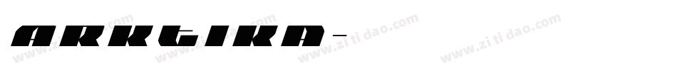 Arktika字体转换