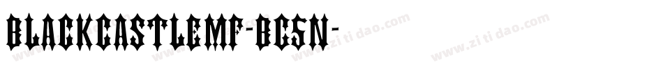 Blackcastlemf-BG5n字体转换