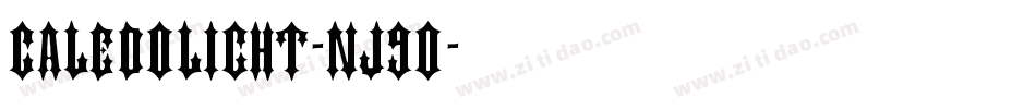 CaledoLight-nj9O字体转换