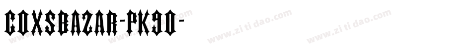 CoxsBazar-pK9O字体转换