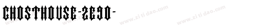 GhostHouse-2e9o字体转换