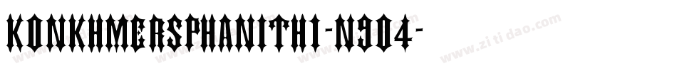 KonkhmerSPhanith1-n9o4字体转换