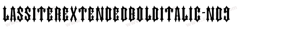 LassiterExtendedBoldItalic-nd9O字体转换