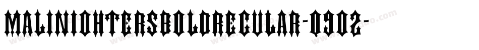 MaliniOhterSBoldRegular-q9o2字体转换