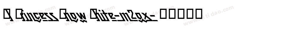 AlPrincessSnowWhite-m2ox字体转换