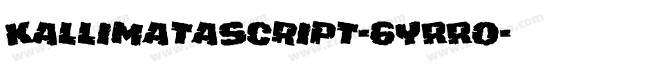 KallimataScript-6YRRo字体转换