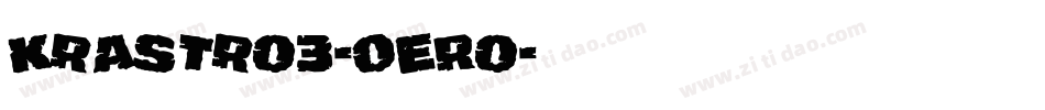 KrAstro3-OERo字体转换