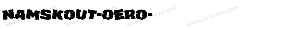 Namskout-oERo字体转换