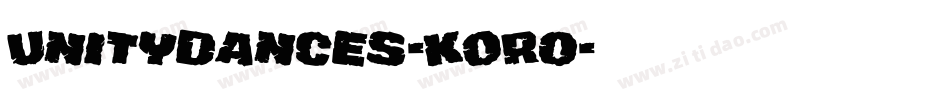 Unitydances-KORo字体转换