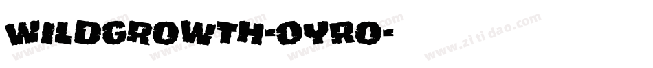 WildGrowth-OYRo字体转换