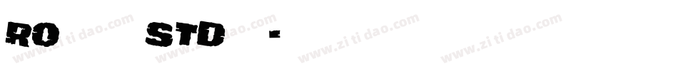 roシリウスstd字体字体转换