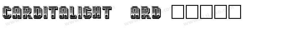 Carditalight-8ARD字体转换