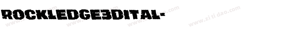 rockledge3dital字体转换