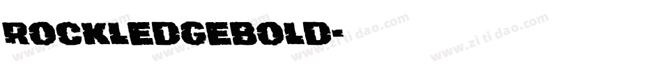 rockledgebold字体转换