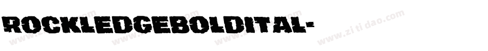 rockledgeboldital字体转换