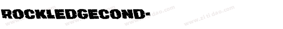 rockledgecond字体转换