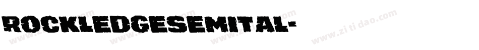 rockledgesemital字体转换