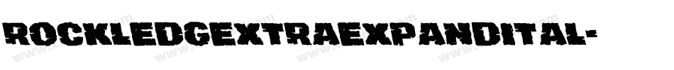 rockledgextraexpandital字体转换