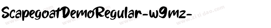 ScapegoatDemoRegular-w9mz字体转换