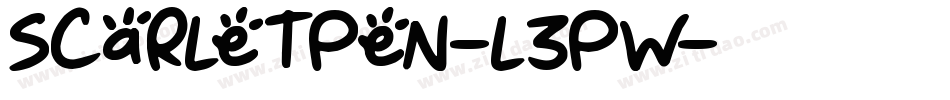 ScarletPen-l3pw字体转换