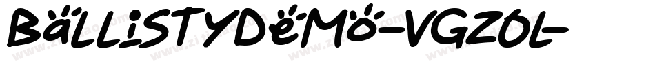 BallistyDemo-VGzOl字体转换