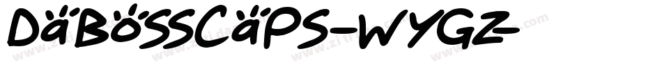 Dabosscaps-WyGz字体转换