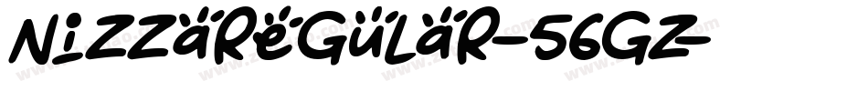NizzaRegular-56Gz字体转换 NizzaRegular-56Gz字体转换