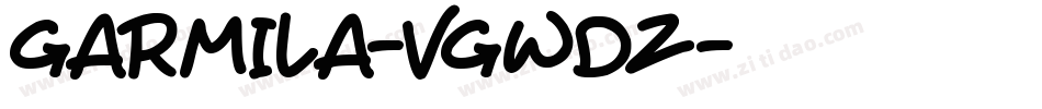 Garmila-VGWdZ字体转换