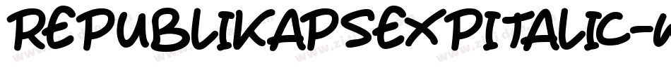 RepublikapsExpItalic-Wdz字体转换