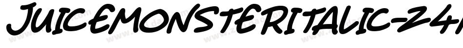 JuiceMonsterItalic-Z4mK字体转换