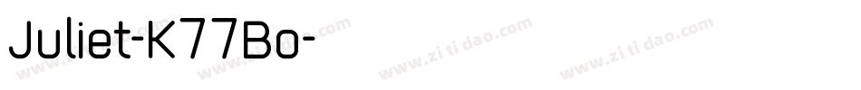Juliet-K77Bo字体转换