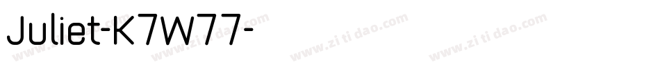 Juliet-K7W77字体转换 Juliet-K7W77字体转换