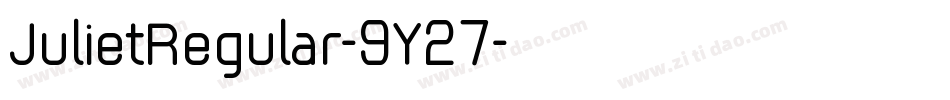 JulietRegular-9Y27字体转换