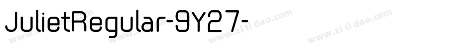 JulietRegular-9Y27字体转换