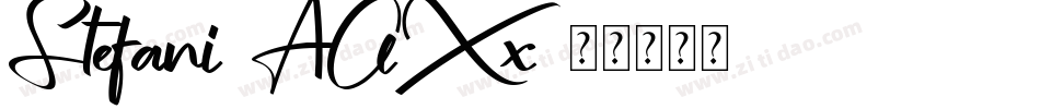 Stefani-AOXx字体转换