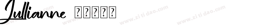 Jullianne字体转换