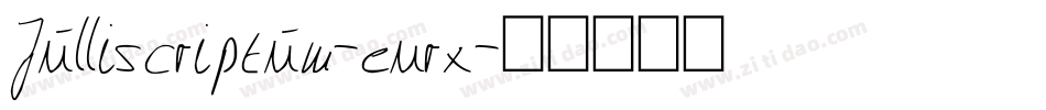 Julliscriptum-enrx字体转换