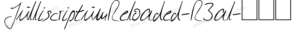 JulliscriptumReloaded-R3al字体转换