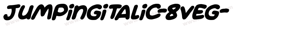 JumpingItalic-8Veg字体转换