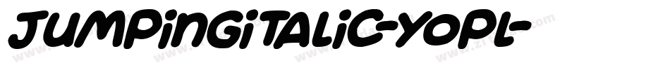 JumpingItalic-YopL字体转换