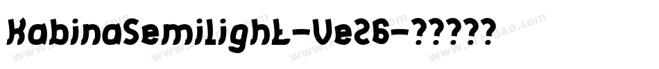 KabinaSemilight-Ve26字体转换
