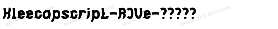 Kleecapscript-RJVe字体转换