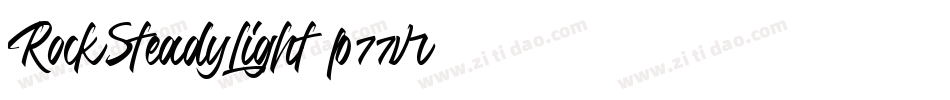 RockSteadyLight-p77vr字体转换