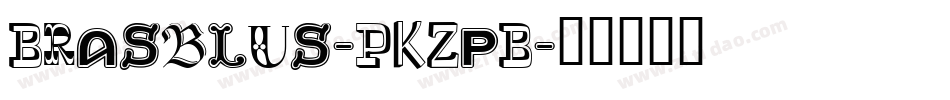 Brasblus-PKZpB字体转换