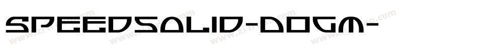 Speedsolid-DOGm字体转换