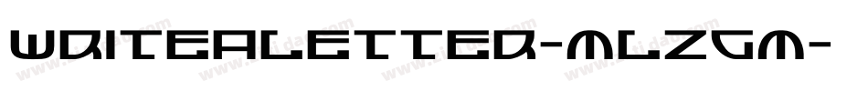 WriteALetter-mLZGm字体转换