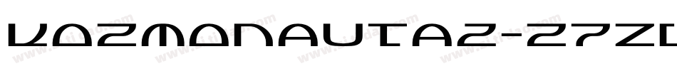 Kozmonauta2-z7ZL字体转换